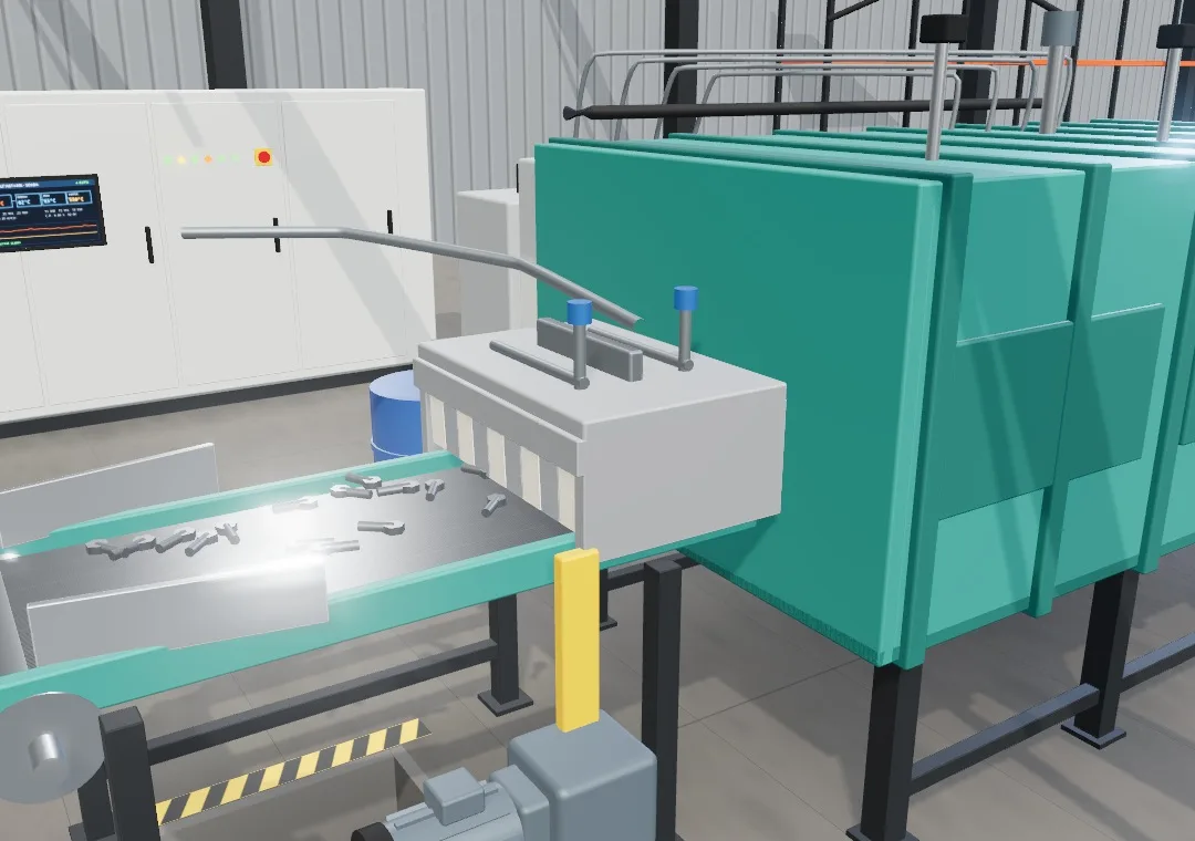 Loading end and sealed entry of the mesh-belt furnace