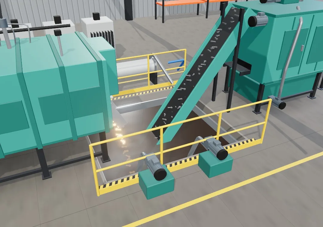 Oil quench tank with lift-out conveyor